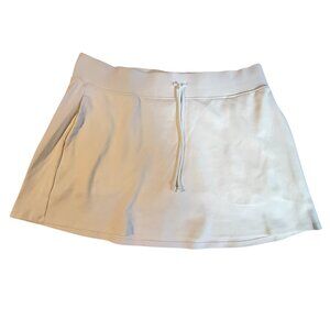 Wild Fable Women Elastic Waist Skirt With Drawstring  Built-In Shorts  White XXL